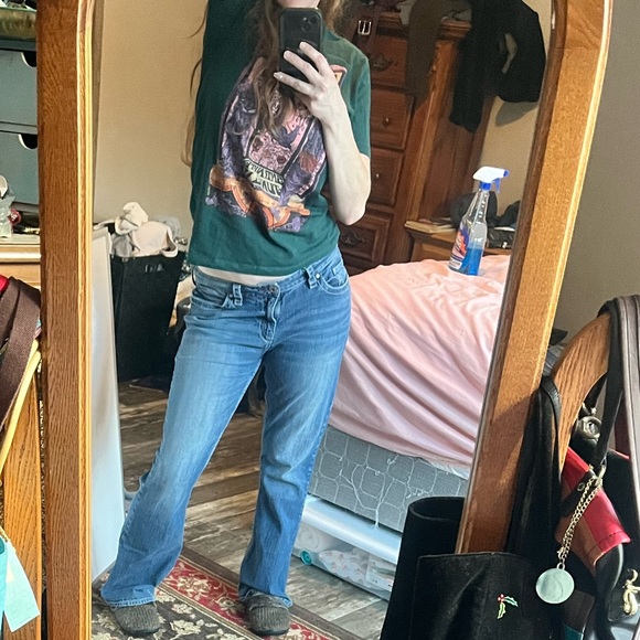 Cheryl Crow Bootheel Trading Company Fontana low rise bootcut blue jeans • 30 - Picture 3 of 16